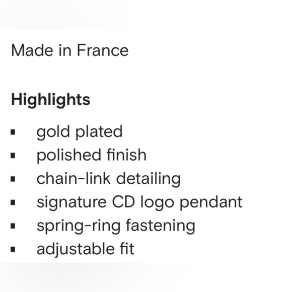 Christian Dior Logo Pendant Necklace - Picture 5 of 8